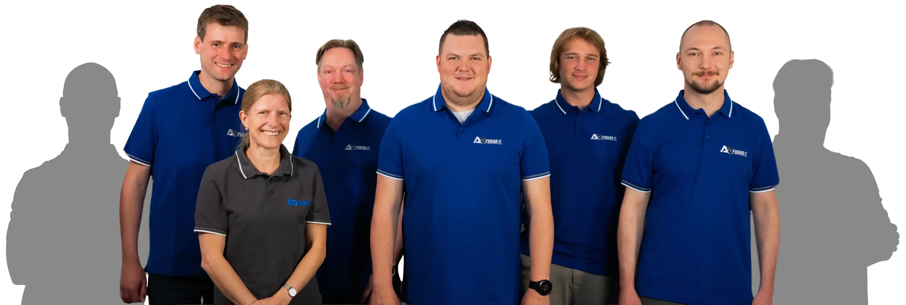 Ein Team Foto der Fusion IT. Das IT-Team aus Düsseldorf